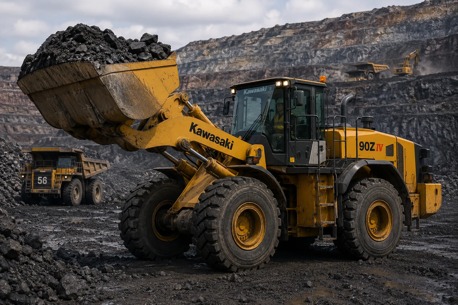 Máy xúc lật Kawasaki