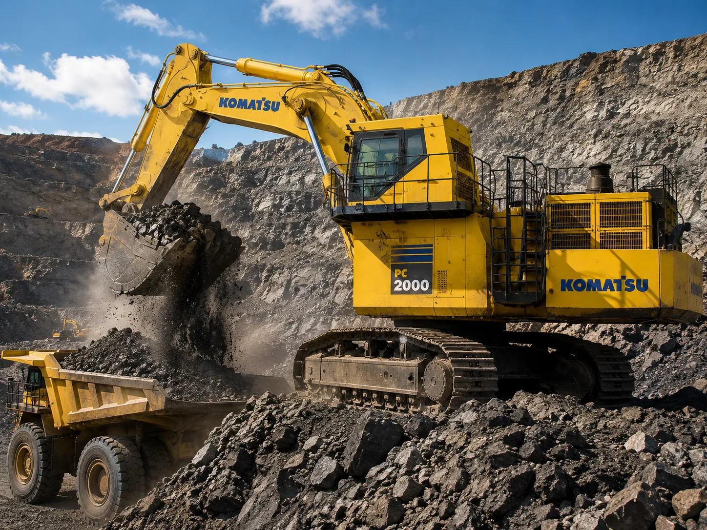 Komatsu PC2000 – Máy Xúc Komatsu Lớn Nhất Việt Nam